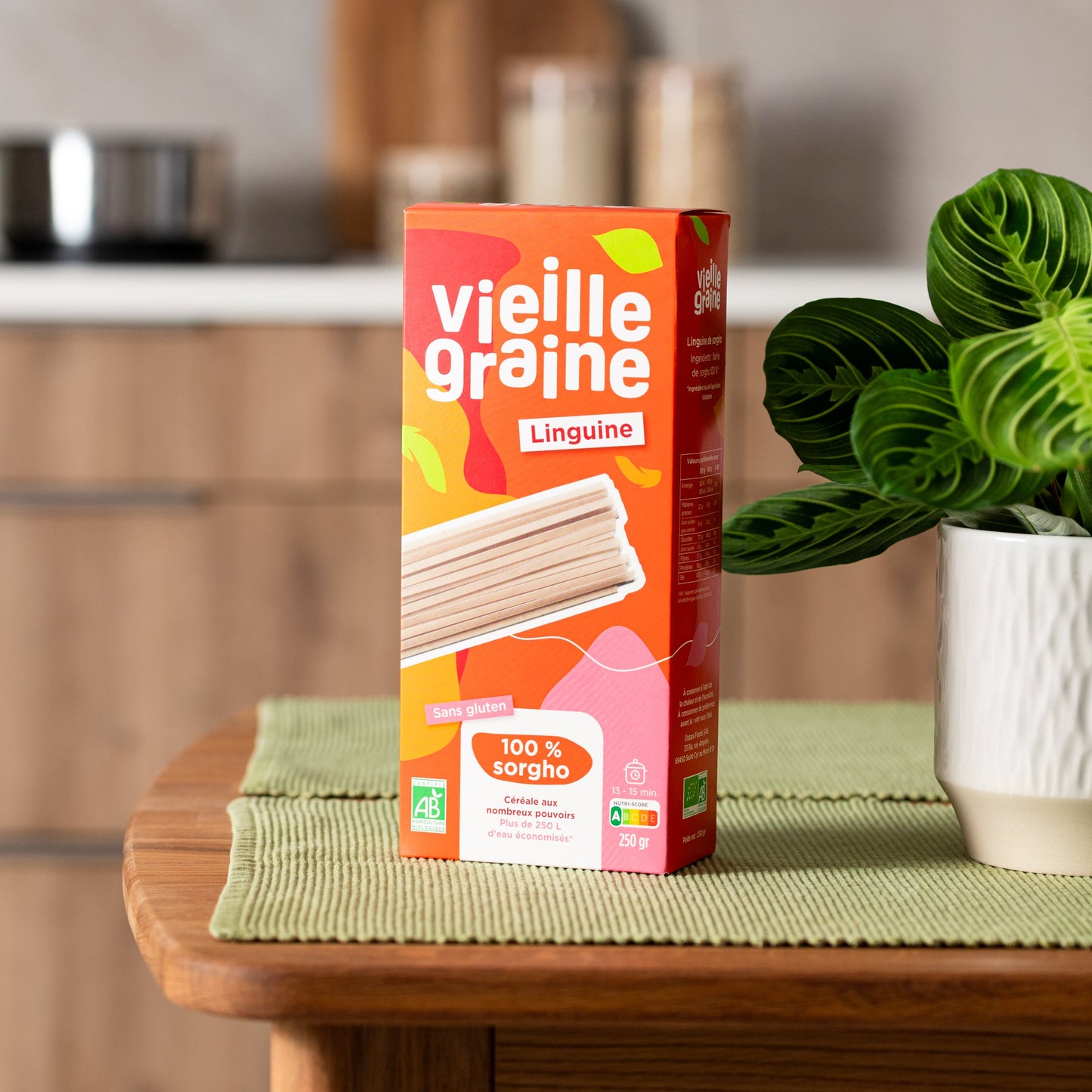 linguine pates sorgho sans gluten bio vieille graine