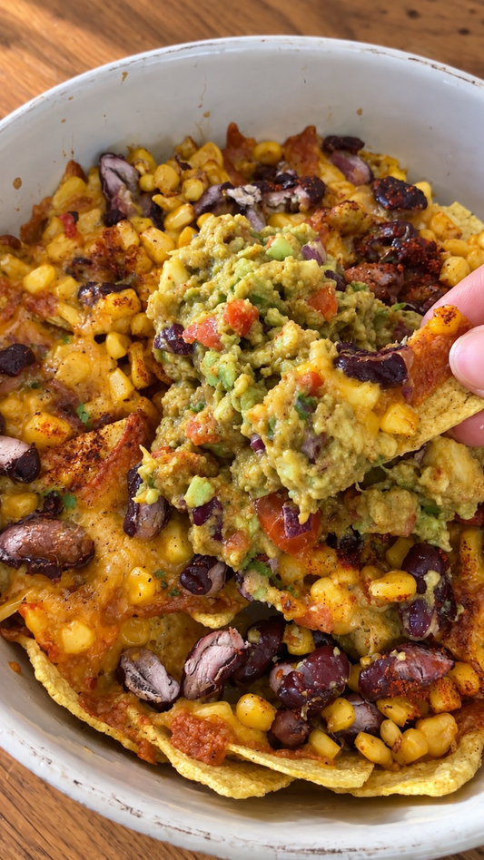 Nachos ultra cheesy aux tortillas de sorgho