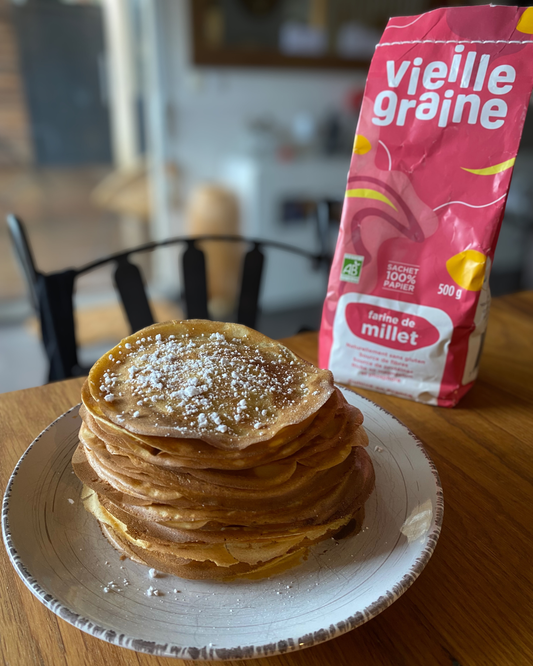 Crêpes à la farine de millet