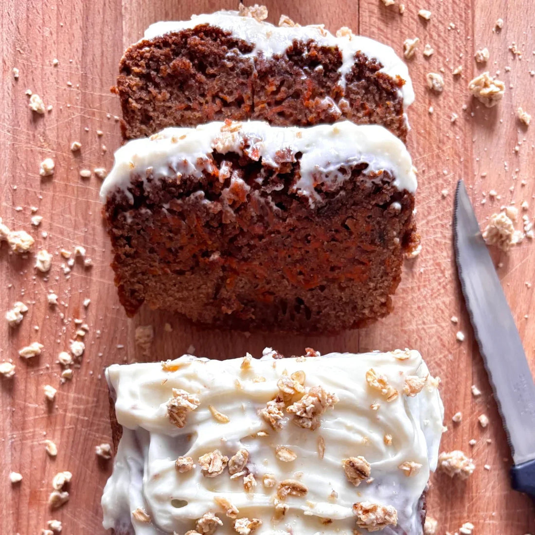 Carrot Cake à la farine de sorgho
