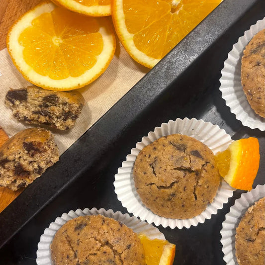 Muffins orange et pépites de chocolat