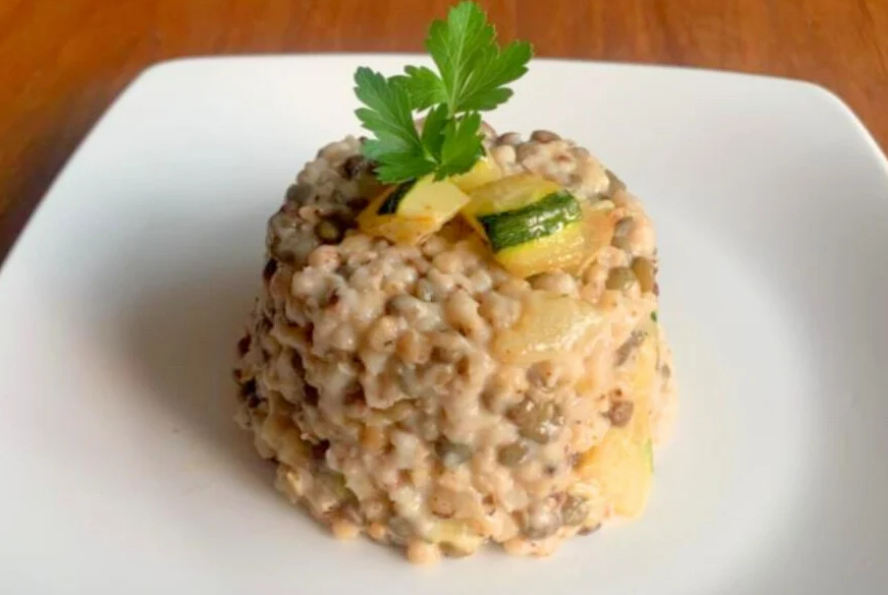 risotto sorgho courgette