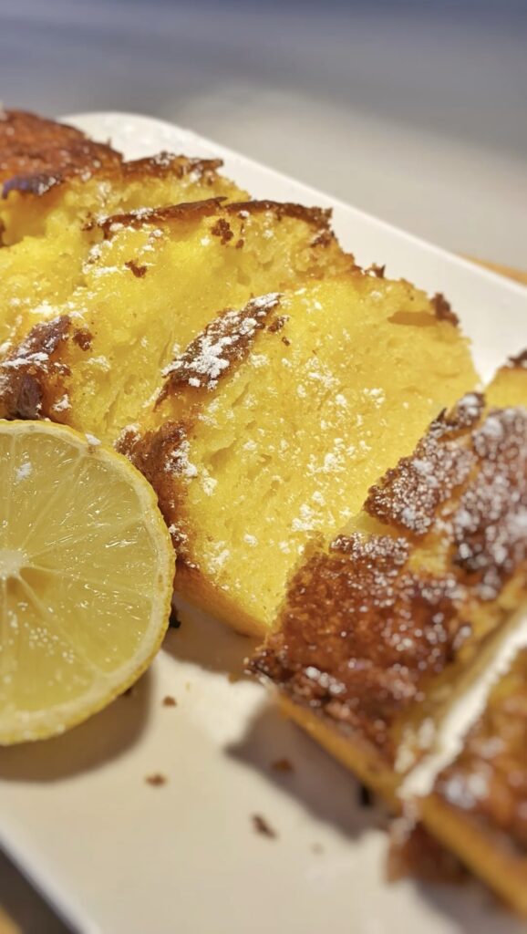 Moelleux au citron sans gluten avec de la farine de millet