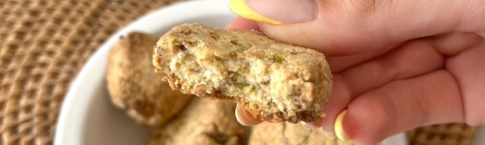 Biscuits pistache citron farine de millet
